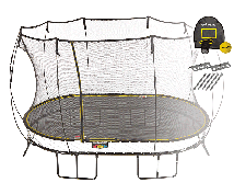 Батут овальный SPRINGFREE O77 HA с корзиной для мяча и фиксаторами
