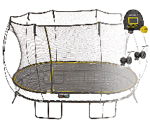 Батут овальный SPRINGFREE O92 HW с корзиной для мяча и колесиками
