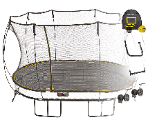 Батут овальный SPRINGFREE O92 SHW с лестницей, корзиной для мяча и колесиками