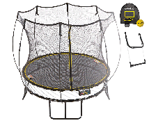 Детский круглый батут SPRINGFREE R54 SH с лестницей и корзиной для мяча