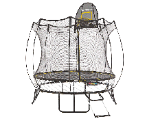 Детский круглый батут SPRINGFREE R54 SHW с лестницей, корзиной для мяча и колесиками