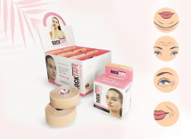 Кинезиотейп для лица ROCKTAPE Beauty Gentle Face tape, 2,5 см х 5 м, бежевый