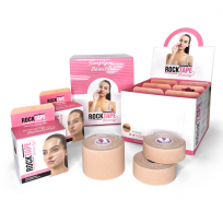 Кинезиотейп для лица ROCKTAPE Beauty Gentle Face tape, 5 см х 5 м, бежевый