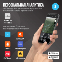 Нагрудный датчик пульса OXYGEN FITNESS Sense PRO (bluetooth)