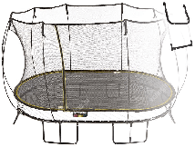 Батут овальный SPRINGFREE O77 S с лестницей