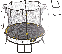 Детский круглый батут SPRINGFREE R54 S с лестницей
