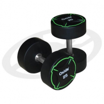 Круглые полиуретановые гантели OXIDE FITNESS ODB01 (от 2,5 до 50 кг)