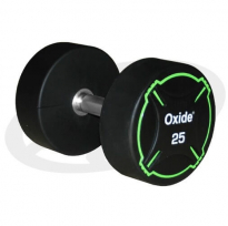 Круглые полиуретановые гантели OXIDE FITNESS ODB01 (от 2,5 до 50 кг)