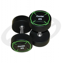 Круглые полиуретановые гантели OXIDE FITNESS ODB01 (от 2,5 до 50 кг)